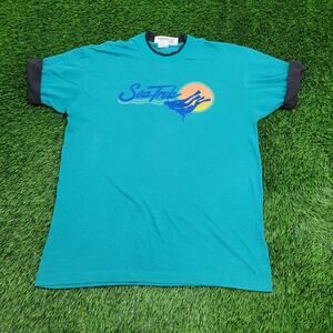 Vintage 90s Scuba Diving Shirt Large 22x28 Snorkeling Sea-Trek